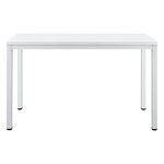 Bureau réglable d'ordinateur poste de travail table 120cm blanc 03_0001158