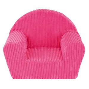 Fun House fauteuil club cotele bleu en mousse pour enfant