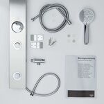SCHÜTTE Panneau de douche SANSIBAR Couleur d'acier inoxydable