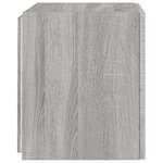 vidaXL Meuble TV mural avec lumières LED sonoma gris 40 5x35x40 cm
