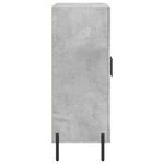 vidaXL Buffet gris béton 69 5x34x90 cm bois d'ingénierie