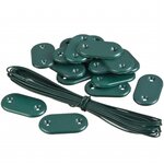Nature Kit de fixation pour clôture de jardin 27 Pièces Vert