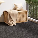 Gazon synthétique vidaXL Noir 1x15 m 30 mm
