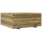 vidaXL Jardinière 110x110x49 5 cm bois de pin imprégné