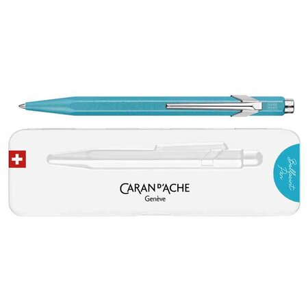 Stylo à bille 849 colormat-x  turquoise caran d'ache