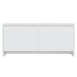 vidaXL Table basse blanc 90x50x41 5 cm bois d'ingénierie
