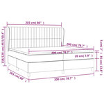 vidaXL Sommier à lattes de lit avec matelas Bleu 200x200 cm Tissu