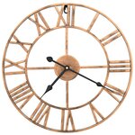 vidaXL Horloge murale Métal 40 cm Doré