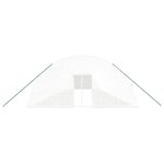 vidaXL Serre avec cadre en acier blanc 132 m² 22x6x2 85 m