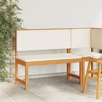 Banc de jardin vidaXL avec coussins 100x50x91 cm en bois massif d'acacia