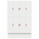 vidaXL Cadre de lit de rangement Blanc 160x200 cm