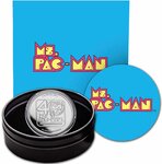 Pièce de monnaie en Argent 2 Dollars g 31.1 (1 oz) Millésime 2021 Pacman MS PACMAN