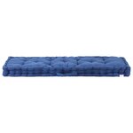 vidaXL Coussin de plancher de palette Coton 120x40x7 cm Bleu clair