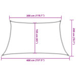 vidaXL Voile d'ombrage 160 g/m² Jaune 3/4x2 m PEHD