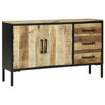 vidaXL Buffet 110x30x70 cm en Bois de Manguier Massif
