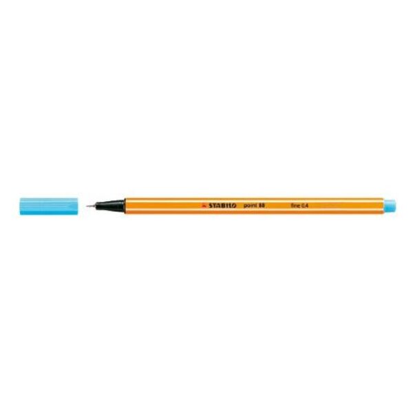 Stylo-Feutre POINT 88 Pointe Fine 0,4 mm bleu azur STABILO