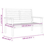 vidaXL Ensemble de jardin bois massif d'acacia