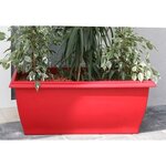 RIVIERA Jardiniere Evolution - 80 x 40 x H 32 cm - 64 L - Rouge