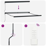 vidaXL Store Rétractable Automatique Blanc 350x250 cm