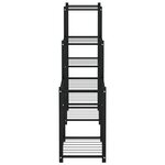 vidaXL Jardinière 83x25x80 cm Noir Fer