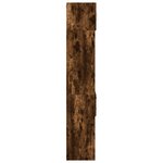 vidaXL Armoire de rangement mince chêne fumé 45x42 5x225 cm