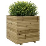 vidaXL Jardinière 70x70x72 5 cm bois de pin imprégné