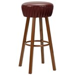 vidaXL Chaises de bar lot de 2 marron similicuir