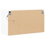 vidaXL Meuble TV mural avec lumières LED blanc 80x31x45 cm