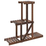 vidaXL Support à fleurs 81x25x75 5 cm bois massif de sapin