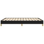 vidaXL Cadre de lit sans matelas noir 160x200 cm tissu