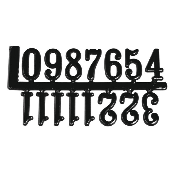 Chiffres Autocollants pour horloge Noir 2 cm