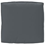 vidaXL Coussin Pallet pour siège Anthracite 80x80x12 cm Tissu Oxford