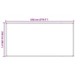 vidaXL Tapis de tente sable 250x550 cm PEHD