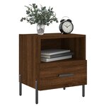 vidaXL Tables de chevet 2 Pièces chêne marron 40x35x47 5 cm