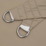 vidaXL Voile de parasol tissu oxford triangulaire 3x3x4 24 m taupe