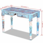 Bureau table meuble travail informatique bois de récupération massif 0502143