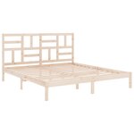 vidaXL Cadre de lit Bois massif 200x200 cm