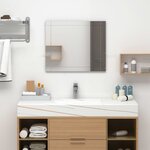 vidaXL Miroir mural 60x50 cm Verre