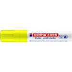 Marqueur Craie Liquide 4090 Jaune fluorescent Pointe Biseautée 4-15 mm x 5 EDDING