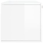 vidaXL Armoire murale blanc brillant 100x36 5x35 cm bois d'ingénierie