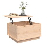 vidaXL Table basse 60x50x35 cm Bois massif de pin