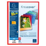 Protège-documents En Polypropylène Semi Rigide Kreacover® Opaque 120 Vues - A4 - Couleurs Assorties - X 8 - Exacompta
