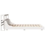 vidaXL Cadre de lit sans matelas blanc 150x200 cm bois de pin massif