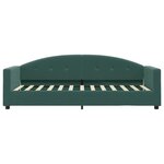 vidaXL Lit de jour avec matelas vert foncé 80x200 cm velours