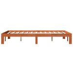 vidaXL Cadre de lit sans matelas cire marron 120x200cm bois pin massif