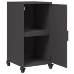 vidaXL Buffet noir 36x39x72 cm acier