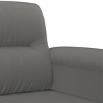 vidaXL Ensemble de canapés 4 Pièces coussins Gris foncé Tissu microfibre