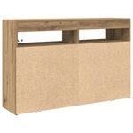 vidaXL Buffet Chêne artisanal Bois d'ingénierie 116 x 30 x 75 cm Buffet