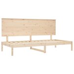 vidaXL Lit de jour sans matelas 80x200 cm bois de pin massif