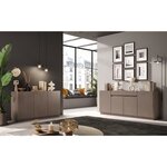 Buffet haut FIRENZE - Bronze et chêne Mercure - 3 portes/design
